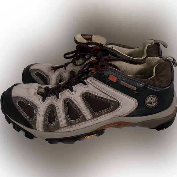 TIMBERLAND HIKING SHOE SZ 11.5 LEATHER OUTDOOR FITNESS EXERCISE VIBRAM 44101 822 - Picture 1 of 3